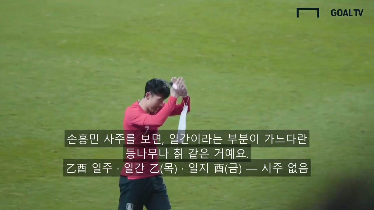 손흥민 사주 풀이 — 을목 일간과 대운 흐름